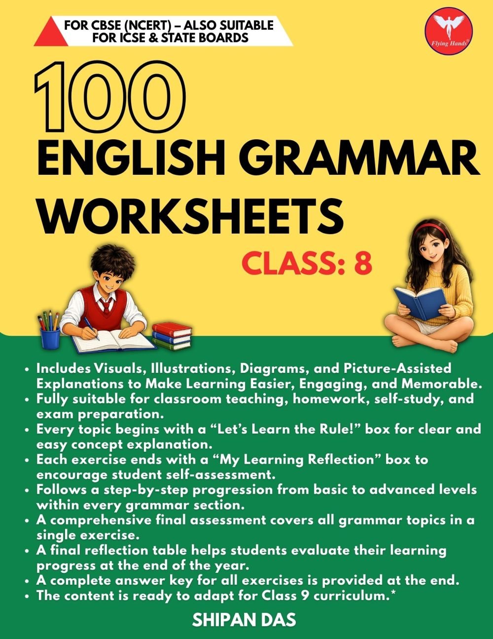 100 English Grammar Worksheets for Class 8